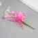 A set of decorative bouquets (12 pcs) "Chrysanthemum" with brilliance, 5x9 cm, pink