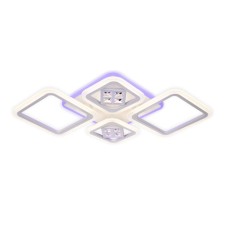 Светильник светодиодный потолочный с пультом Ambrella light, Ice, FA286, 4хLED, 101 Вт, 7575Lum, 3000-6400К, цвет белый