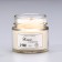 Aromatic candle made of soy wax in a bank, 75 g, coconut and chocolate