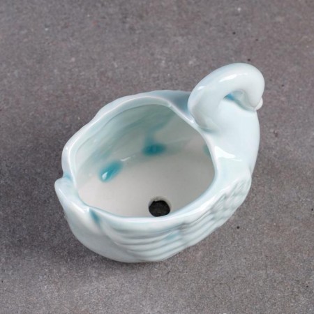 Swans pot of 9x5x7cm, mix-4