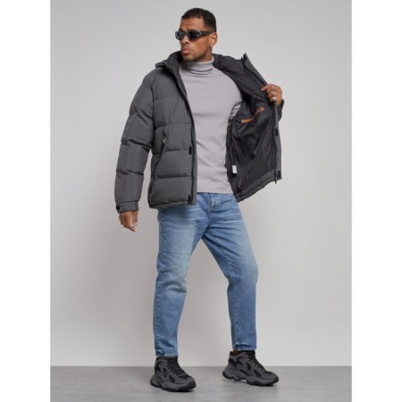 Sports Bologna male winter, size 48, gray color-13
