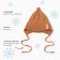 Children's hat minku rr 35-40, brown color
