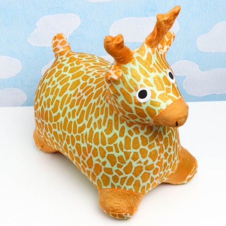 Toy - Children's "Deer" rubber inflatable, 50x27cm, in a case, brown-2
