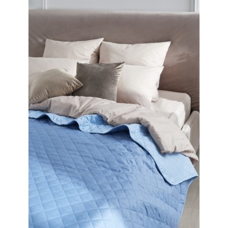 Blue bedspread, size 210x240 cm, blue color-3