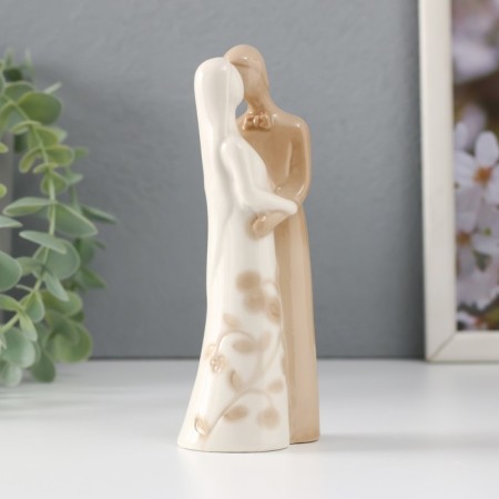 Souvenir Ceramics "Lovers - Hugs" Coffee with milk 4.7x3.5x14 cm-3