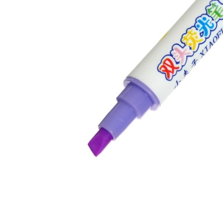 Flomasters 6 colors, bilateral fluorecent, mowed/bullet tips-4