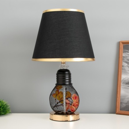Board lamp "Markella" E27 40W black and gold 25x25x44 cm