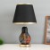 Board lamp "Markella" E27 40W black and gold 25x25x44 cm