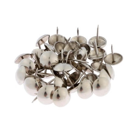 Tundra nails, decorative, 19x22 mm, chrome, 50 pcs-4