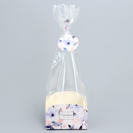 Gift package with a box, packaging, "flowers", 12 x 12 x 40 cm-1