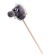 Soft toy "Horse-horseman", on a stick, mix, color gray color
