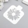Plastic stencil "Flower" 9x9 cm