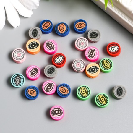 Beads for PVC "Eyes" Set 25 pcs 0.5x0.9x0.9 cm