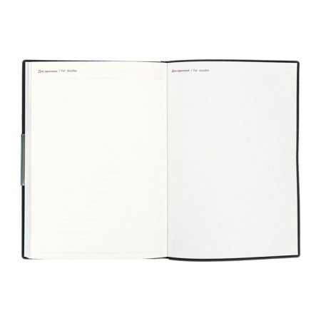 The weekly dated 2025, Escalada, a soft cover made of artificial leather, A6+, 80 sheets, embossing foil, block 70 g/m², black-15