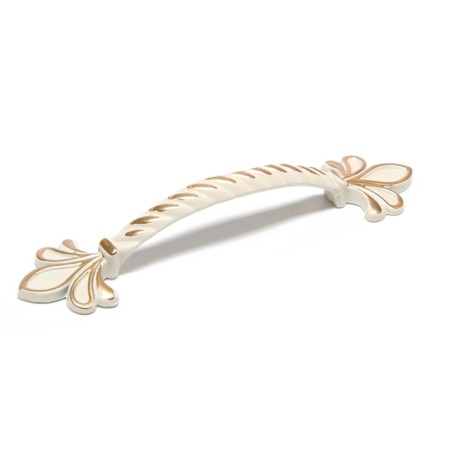 PC175WW/GP handle handle, m/o 96 mm, white with gold-3