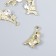 Decor for creativity metal, rhinestones "Eiffel Tower with a star" Gold 2.3x1.3 cm