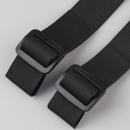 Holder for the straps of a backpack: Fastex 25 mm, with regulators, maximum sling length 50 cm, black color-3