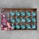 Garland “thread” 1.6 m with nozzles “turquoise balls”, IP20, silver thread, 15 LED, white glow, AAX2