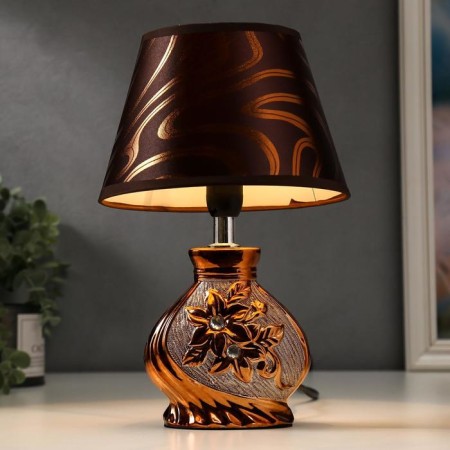 Highway lamp 16277/1br+GD E14 40W brown-gold 17x17x26 cm Risalux-1
