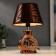 Highway lamp 16277/1br+GD E14 40W brown-gold 17x17x26 cm Risalux