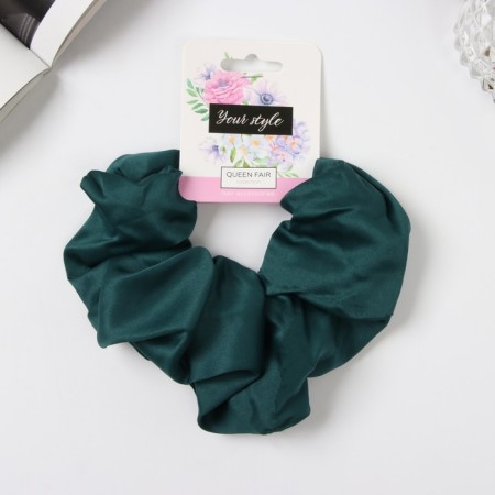 Hair elastic band "Orbit" color, 13 cm, green-1