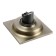Zein gap, 100x100 mm, vertical, d = 32 mm, stainless steel, antique bronze