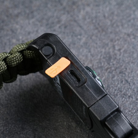 5B1 survival bracelet (paracord - 3 m, compass, whistle, fire, lantern), olive-5