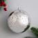 Ball plastic d-11.5 cm "Vintage" silver