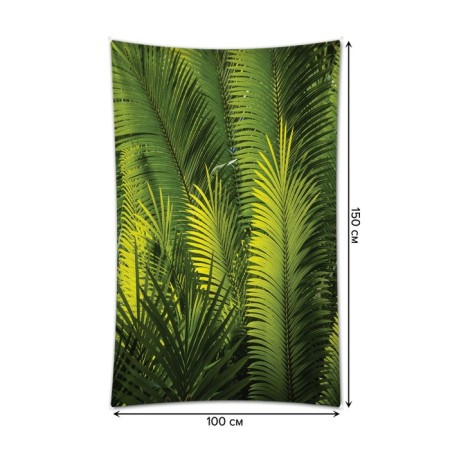 Decorative panel with photo printing "Wall of Fern", vertical, size 100x150 cm-1