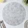 Set of serving napkins on the table "Fan", d = 38 cm, 4 pcs, silver color