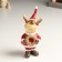 Polystone souvenir "Losik in red caftan and cap, with a golden wreath" 8x6x16.5 cm