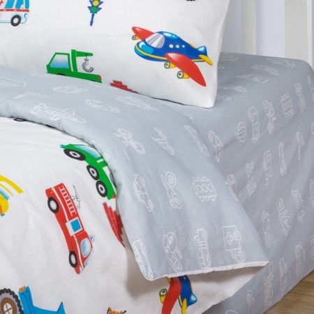 Bed linen 1.5 joint venture artpostel "Motor", 143x215, 150x214, 70x70cm - 2pcs-2