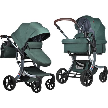 Stroller transformer Farfello Aimile Original New Silver, evergreen color-1