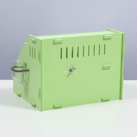 Rodent cage, acrylic, green, 29 x 23.5 x 22 cm-2
