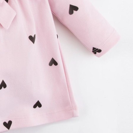 Body dress I am "hearts", pink, height 80-86 cm-4