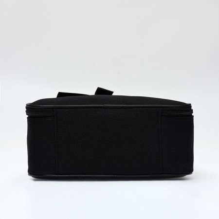 Cosmetic bag with lightning, black color-3