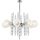 Cel and Queenly 8xe27 40W, size 78x78x75.5-109.5 cm, color chromium