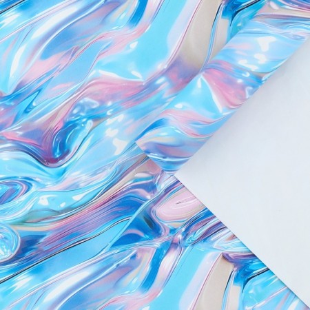 Glovy packed paper "liquid metal", 50 x 70 cm