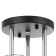 Kira chandelier 3x60W E27 53x53x26cm black/chrome