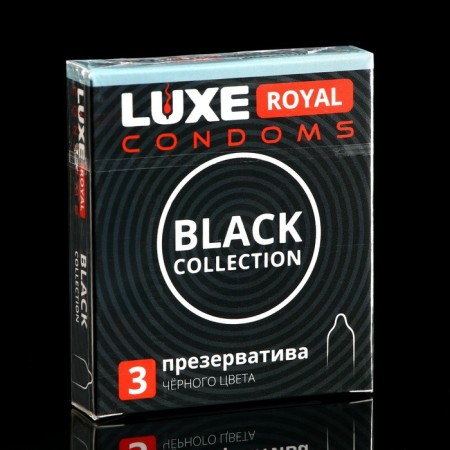 Condoms Luxe Royal Black Collection, 3 pcs.