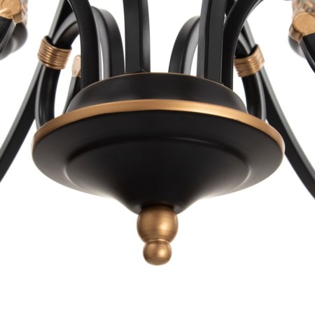 Chandelier 2713/6 E27 40W black and gold 77x77x52-82 cm Bayerlux-5