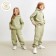Pants Children's Minaku: Basic Line Kids olive color, height 134