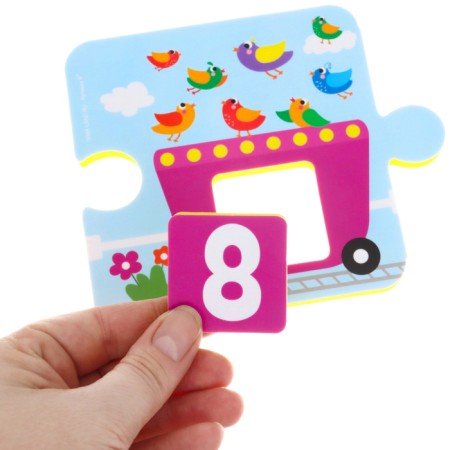 Soft puzzle for kids "score and color", 20 parts, crumb I-10