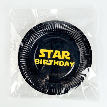Disposable paper plate "Star Boy", 18 cm-3