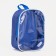 Cosmetic bag with a handle, blue color