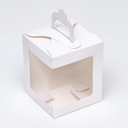 Confectionery packaging with a terminal, white, 12.5 x 12.5 x 15 cm-1