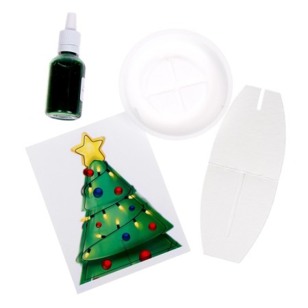 New Year's set for creativity. Growing crystals “New Year! Christmas tree ", green color-5