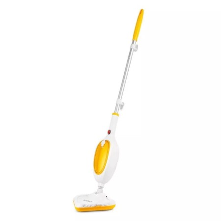 Steam mop KitFort KT-1054-1, 1300 W, 280 ml, cord 3.3 m, white-yellow