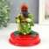 Plastic pendulum from the solar battery "Guan Yu with the dragon at the armor" 11.5x11.5x15 cm
