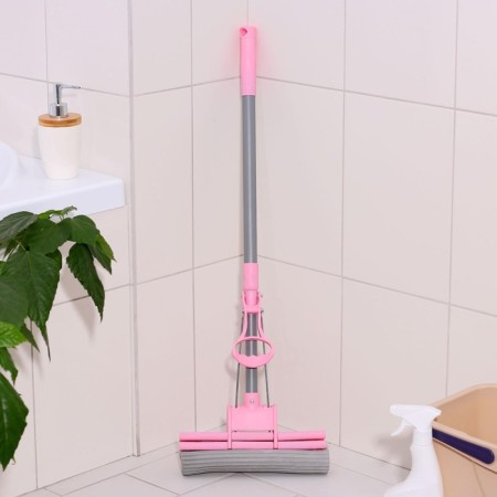 PVA floor washing with a Raccoon telescopic handle, with a double roller, 27 × 78.2 (120) cm